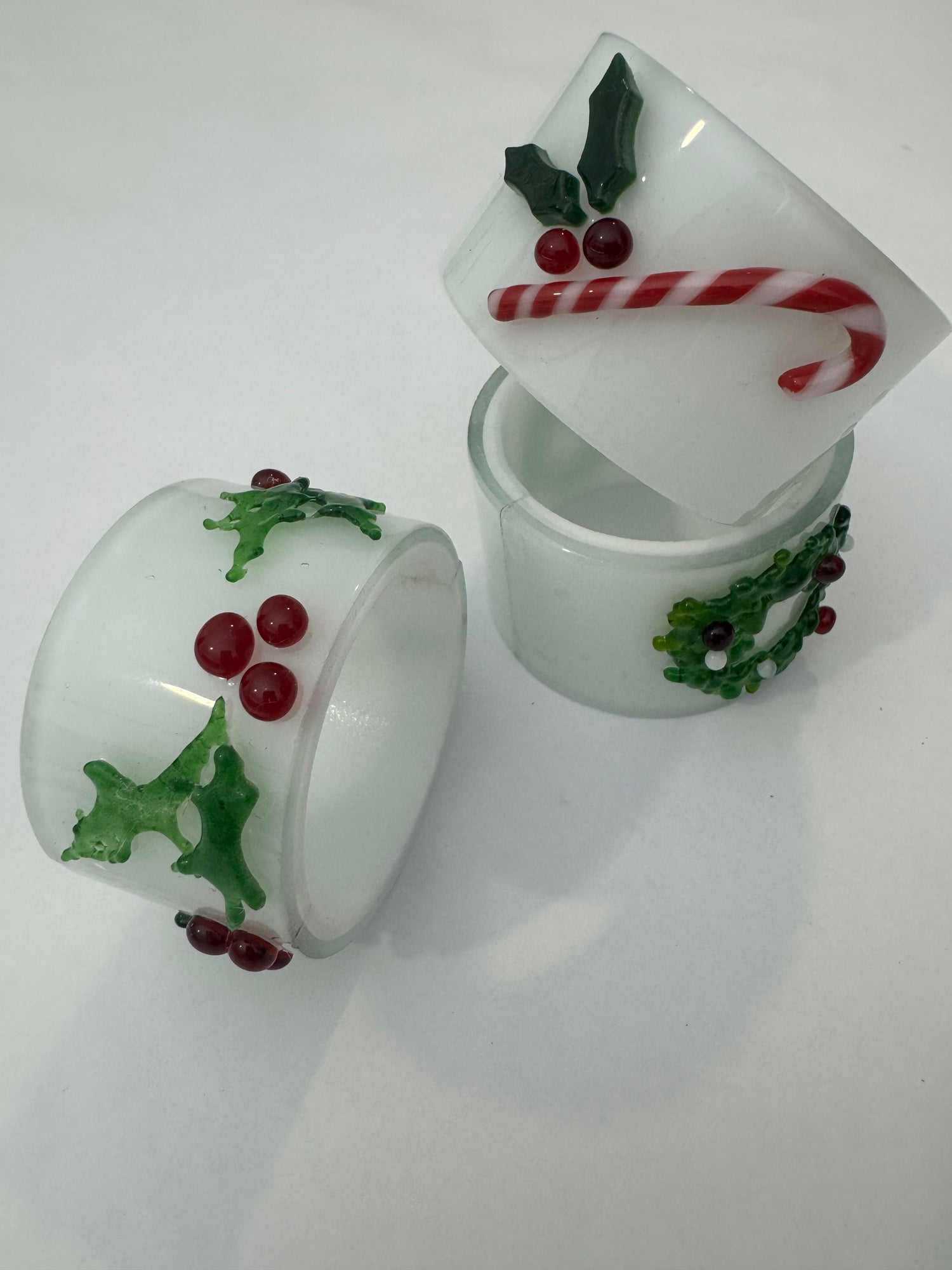 Decoración en vidrio para esta navidad