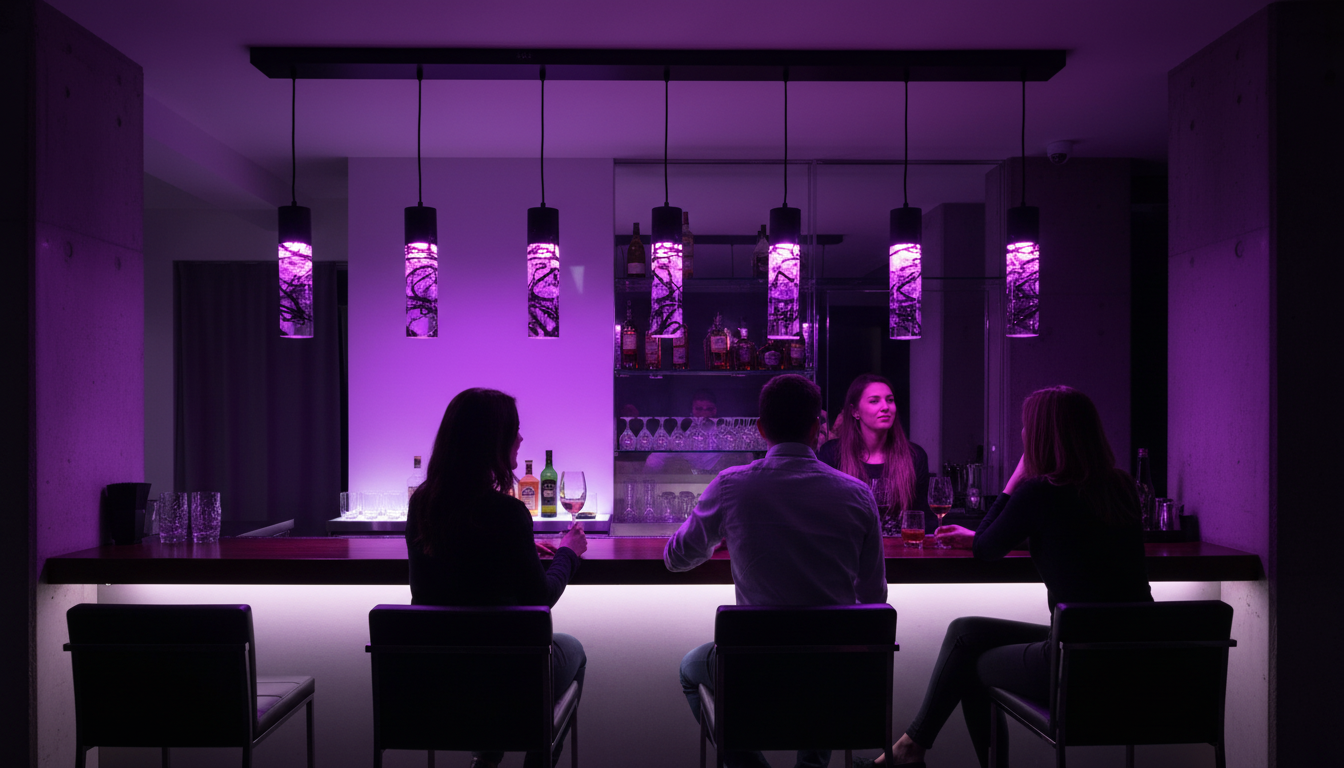 Lampara colgante de vidrio "Scribbles"