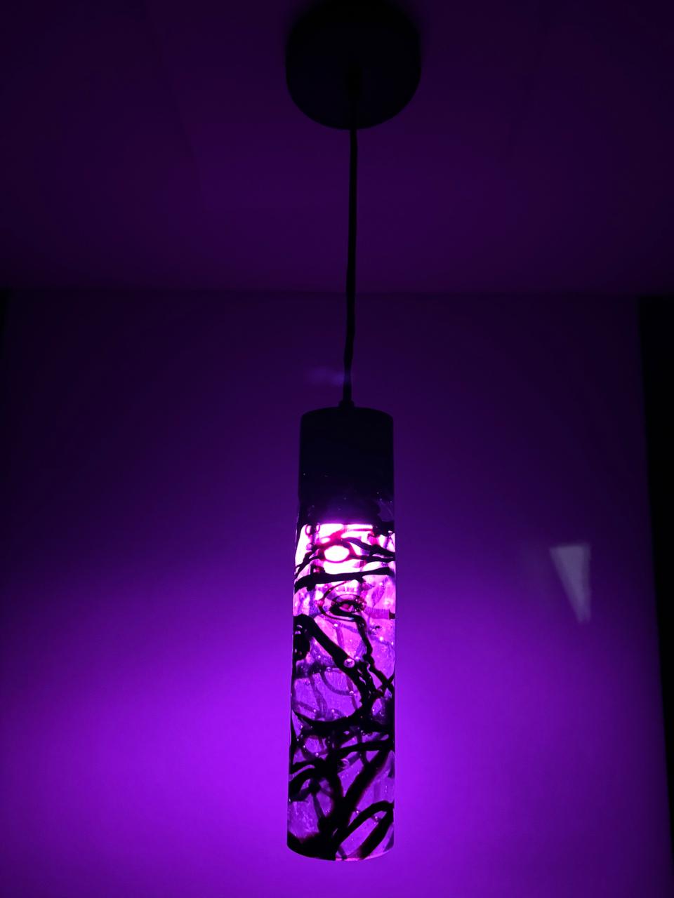 Lampara colgante de vidrio "Scribbles"