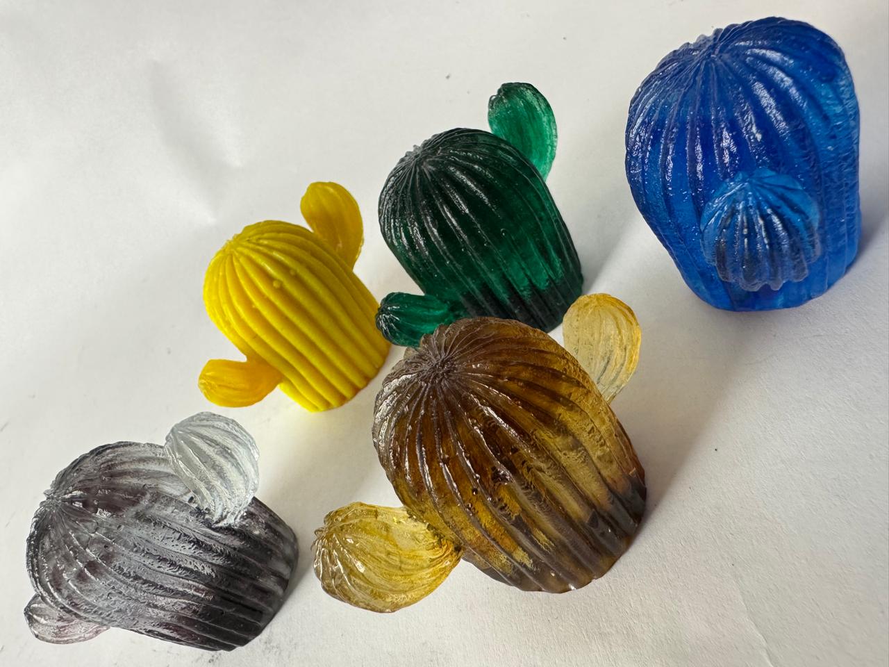 Cactus Escultura de vidrio