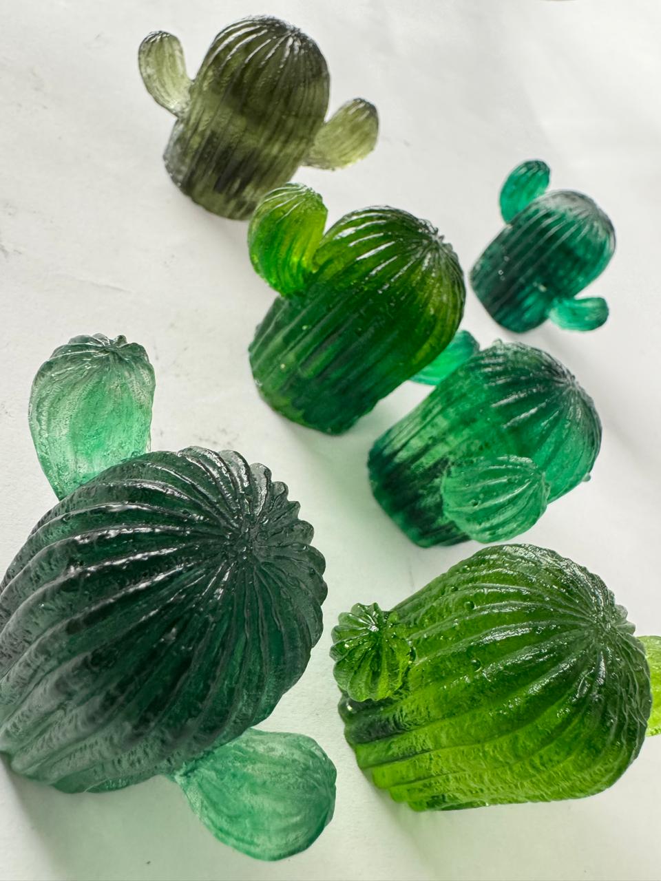 Cactus Escultura de vidrio