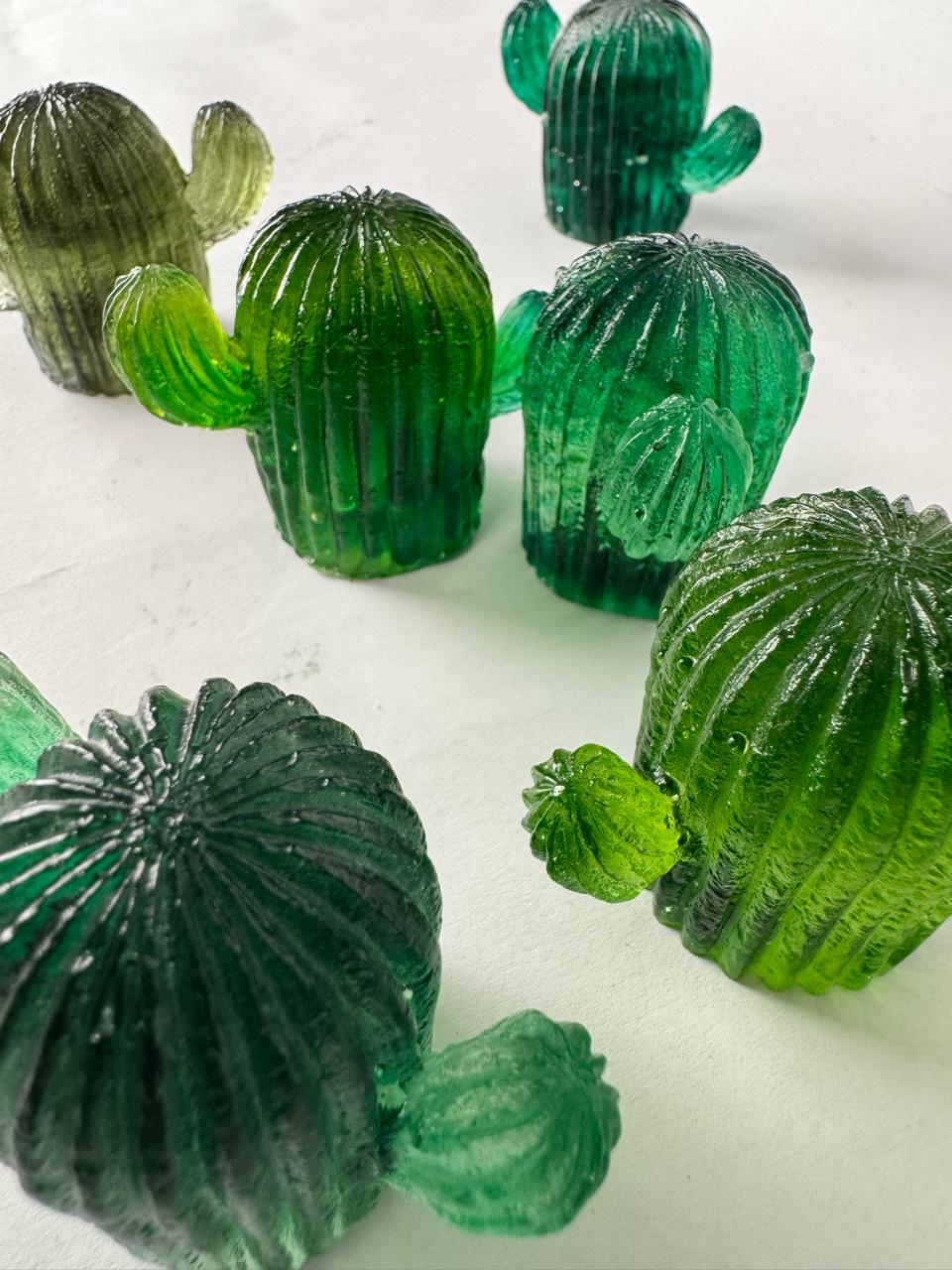 Cactus Escultura de vidrio