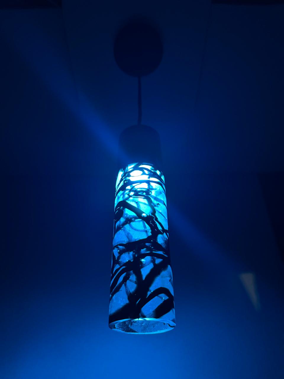 Lampara colgante de vidrio "Scribbles"