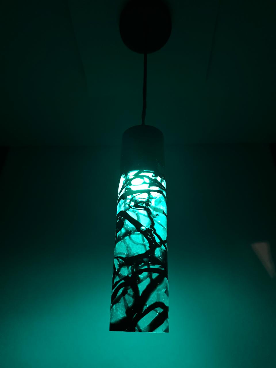 Lampara colgante de vidrio "Scribbles"