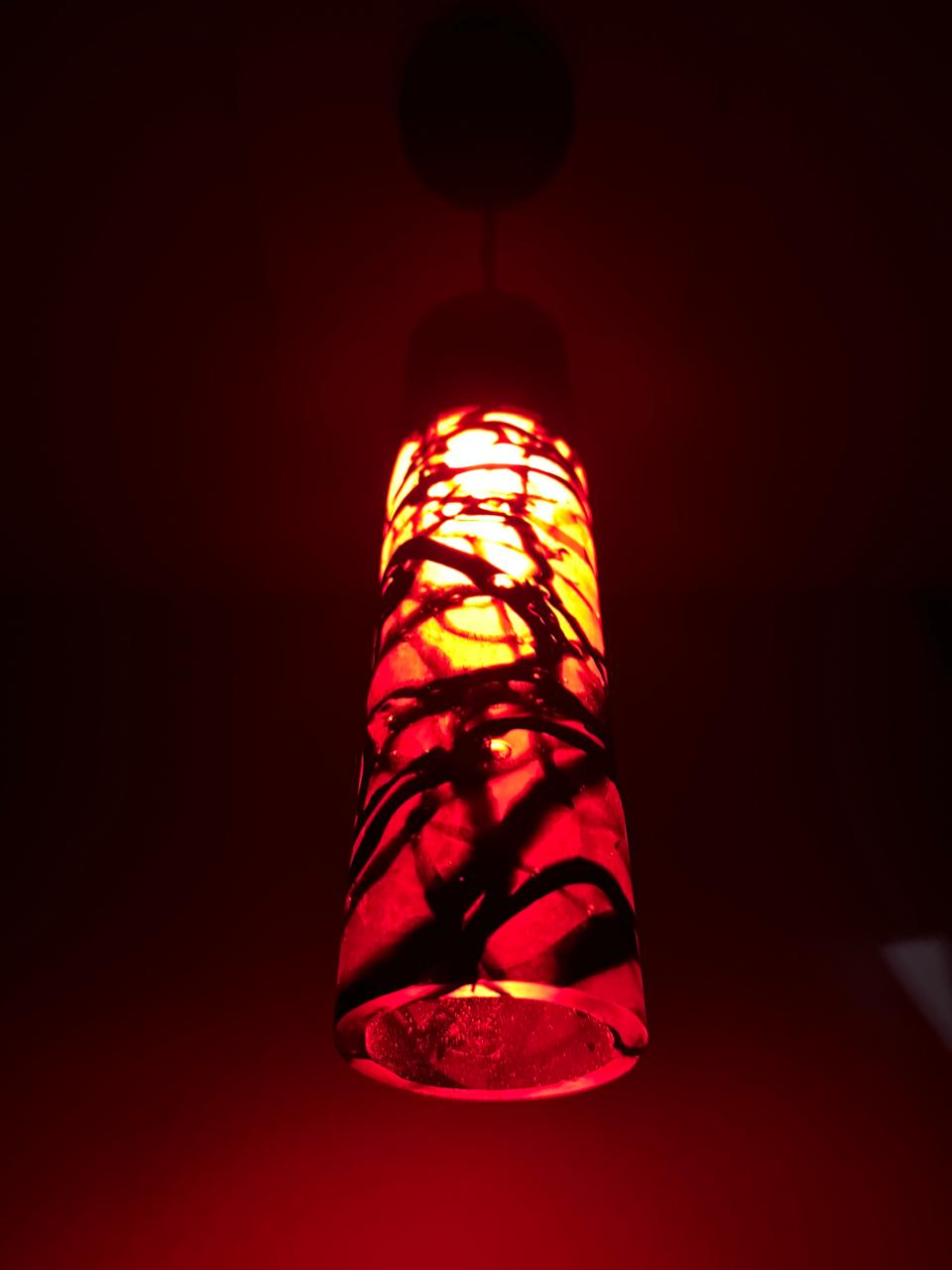 Lampara colgante de vidrio "Scribbles"