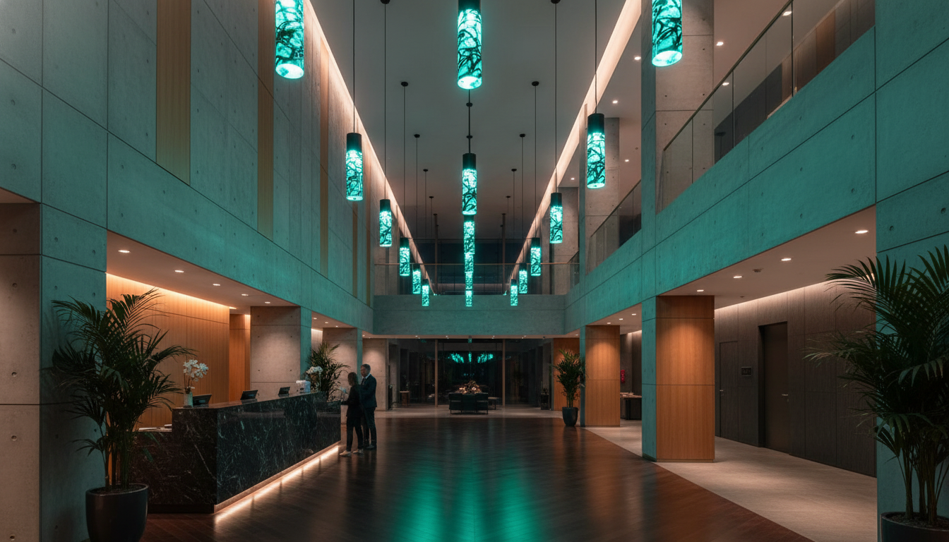 Lampara colgante de vidrio "Scribbles"