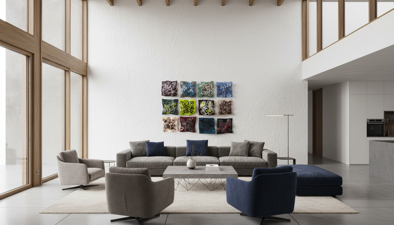 Wall art de vidrio "scribbles"