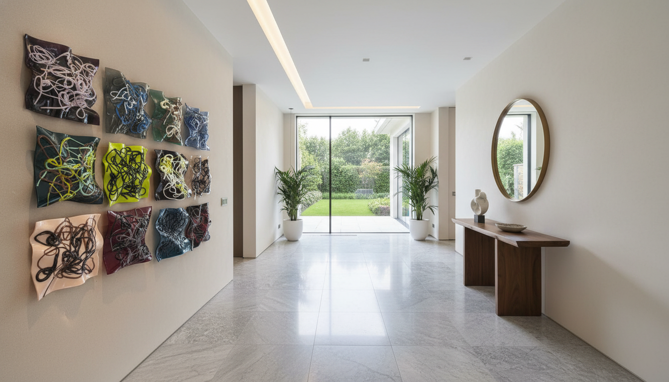 Wall art de vidrio "scribbles"